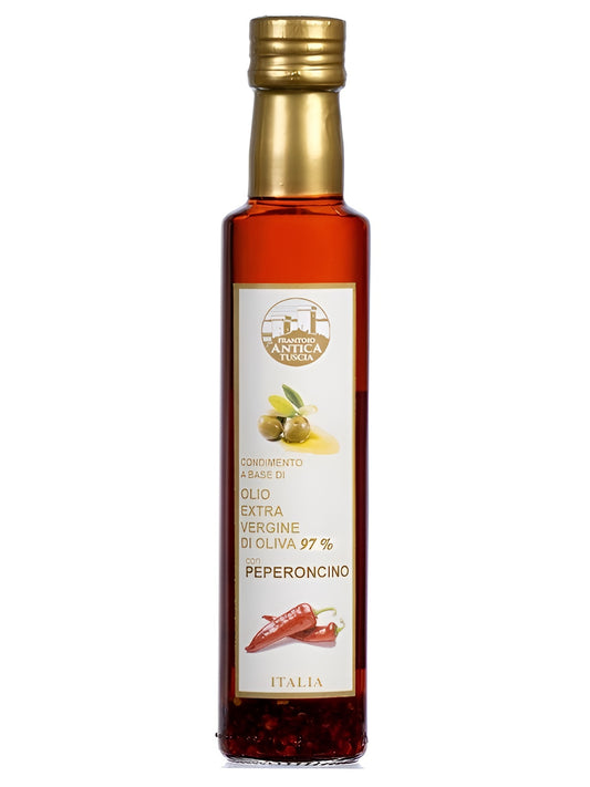 0.25 liter Extra vergine olijfolie met chilipeper